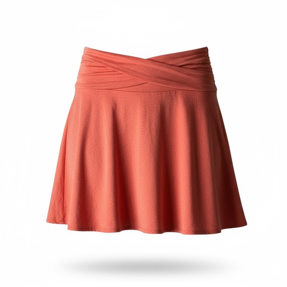 Patagonia Seabrook Skirt With Twist Detail at Waist,Spiced Coral Color, Large